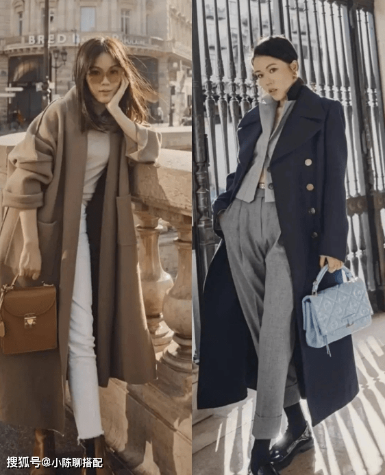 轮廓 今冬流行“大衣+烟管裤”,简约时髦,普通人也能穿出好气质