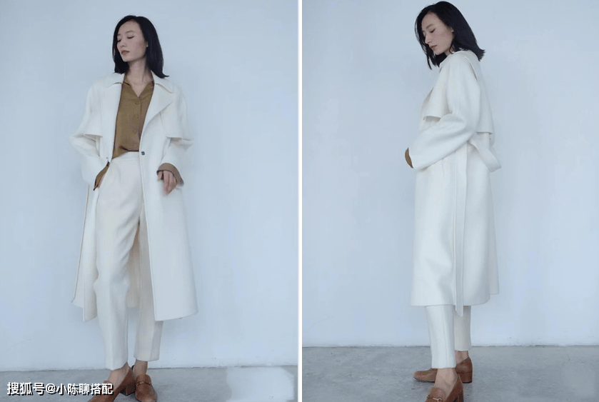 轮廓 今冬流行“大衣+烟管裤”,简约时髦,普通人也能穿出好气质