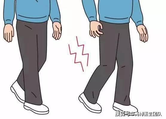 有"冻结步态"的患者,常常在起步时犹豫,双足好像被黏在地上,或者行走