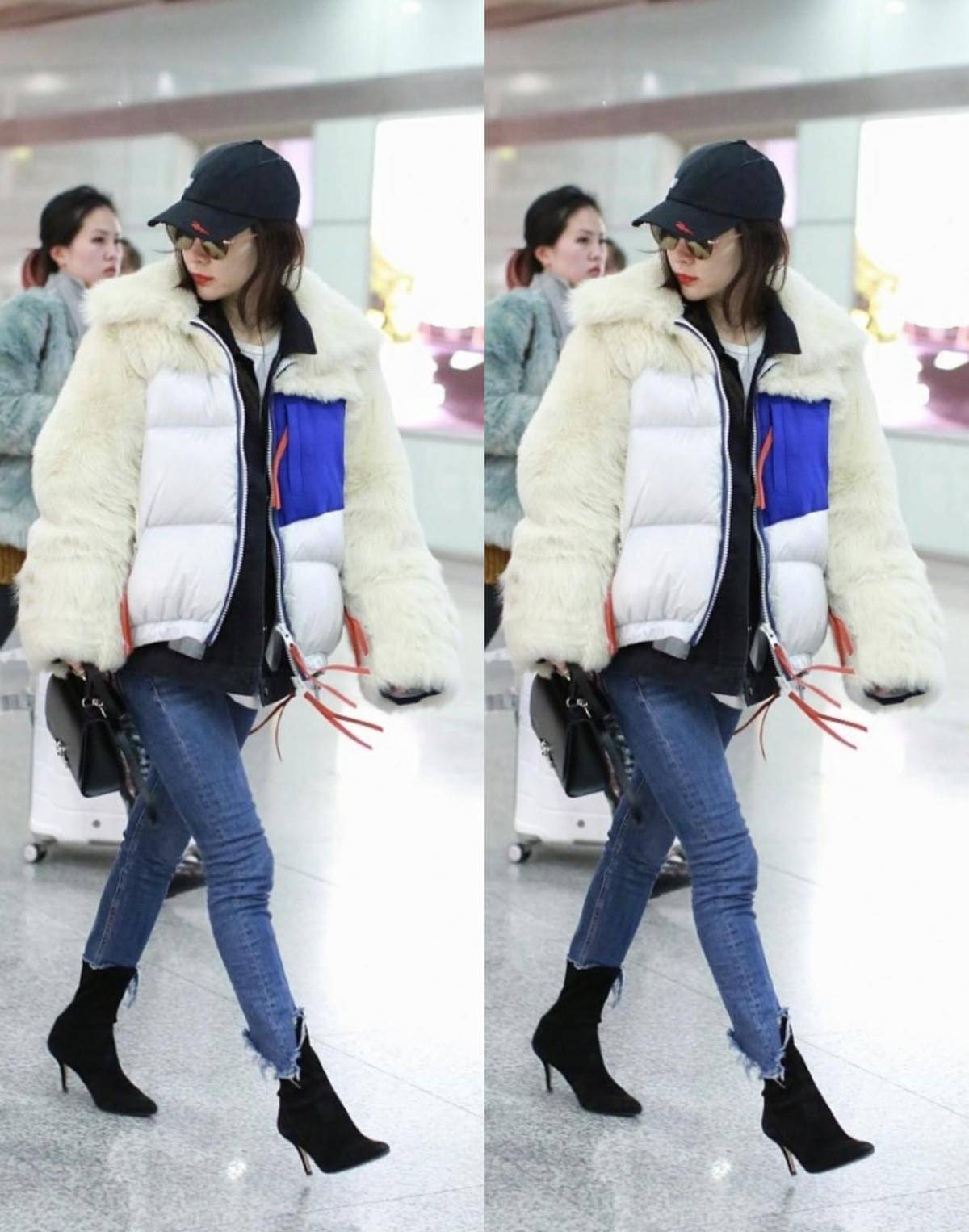 形象 深冬了快把棉服拿出来穿，学霍思燕的棉服造型，不臃肿反而显气质