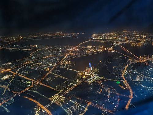 春秋航空讓我有了不一樣的夜航乘機體驗_飛機_夜景_起飛