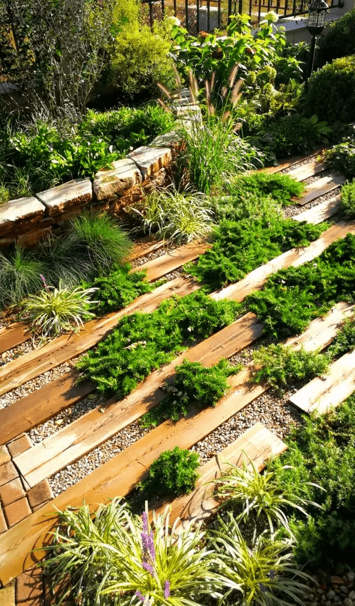 庭院设计质感粗糙狂野复古的砾石花园也别有一番诗情画意