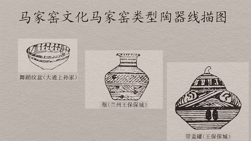 马家窑文化陶器线描图可以很好地解释孔子所说的绘事后素