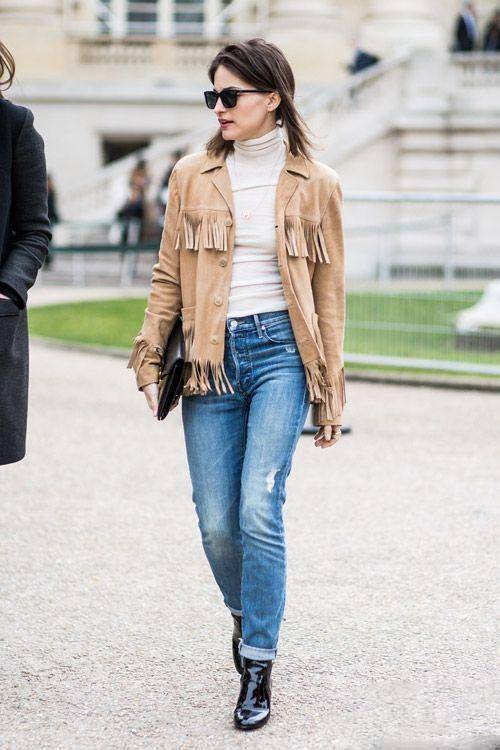 颜色 外套面料比颜色更重要！今年街头流行穿“麂皮”，时髦精致显贵气