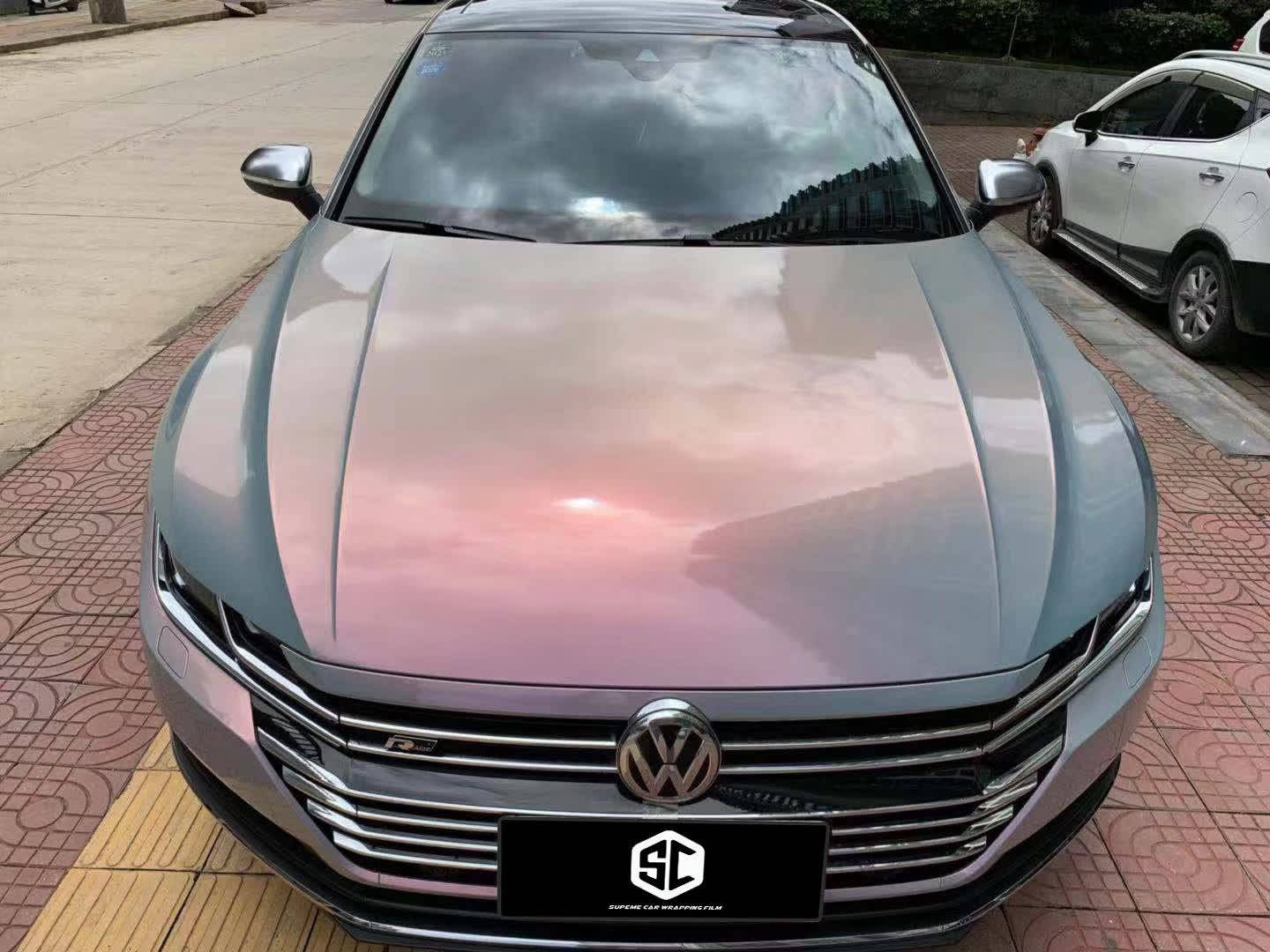 sc改色膜大众cc改色梦幻火山灰