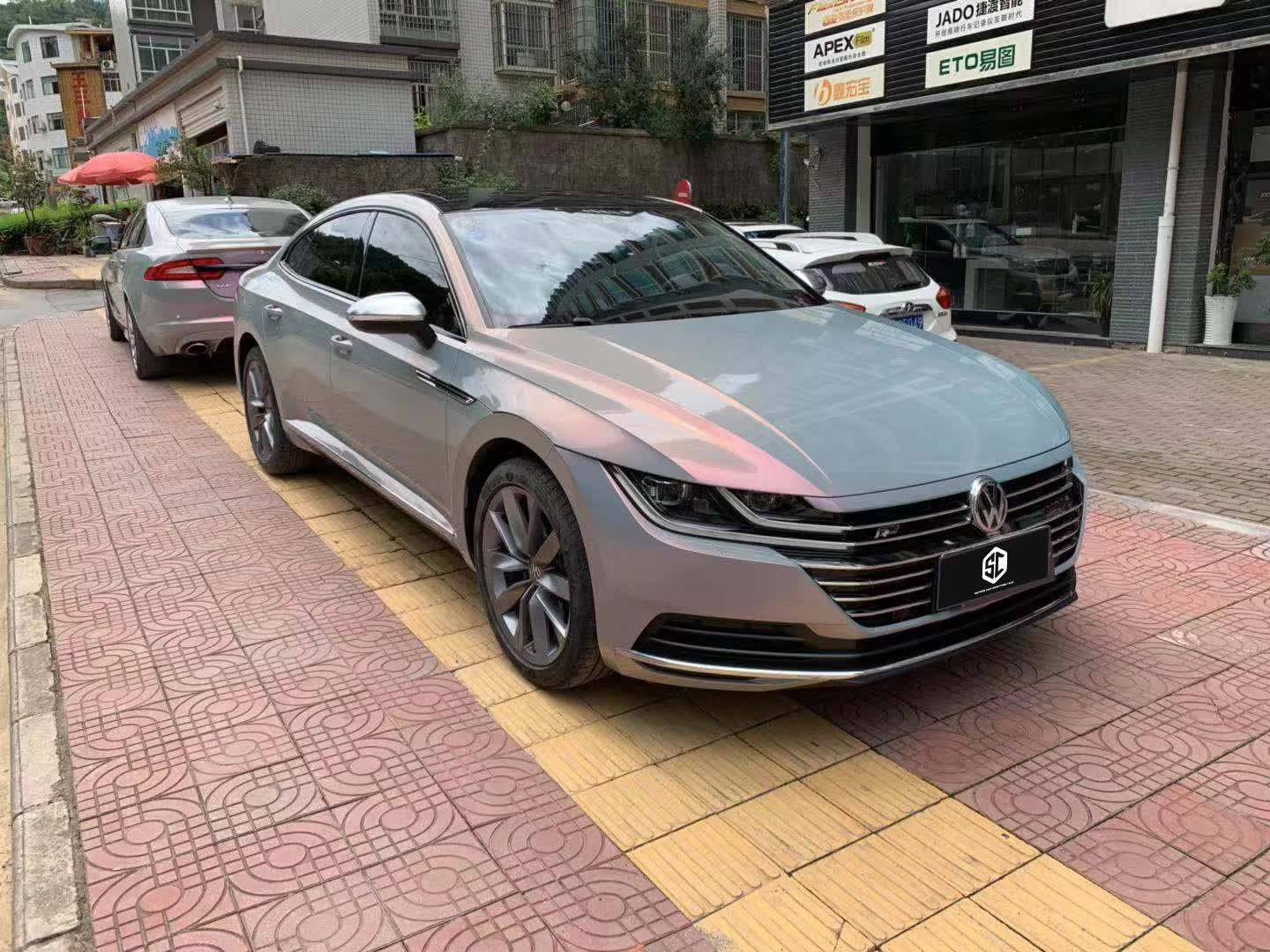 sc改色膜大众cc改色梦幻火山灰