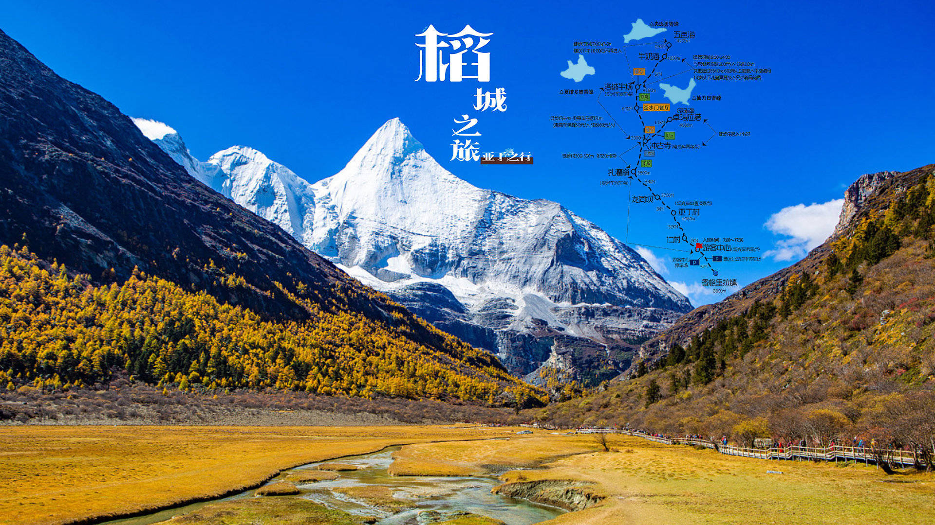 稻城亚丁的魅力 可不是电影里才能看到的 有机会一定要来一次 海拔 雪山 草甸