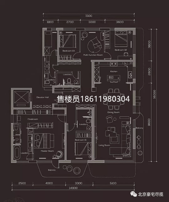 257㎡戶型圖懷著這份初心,257樣板間被定義為自然藝術與都市時尚,藉由