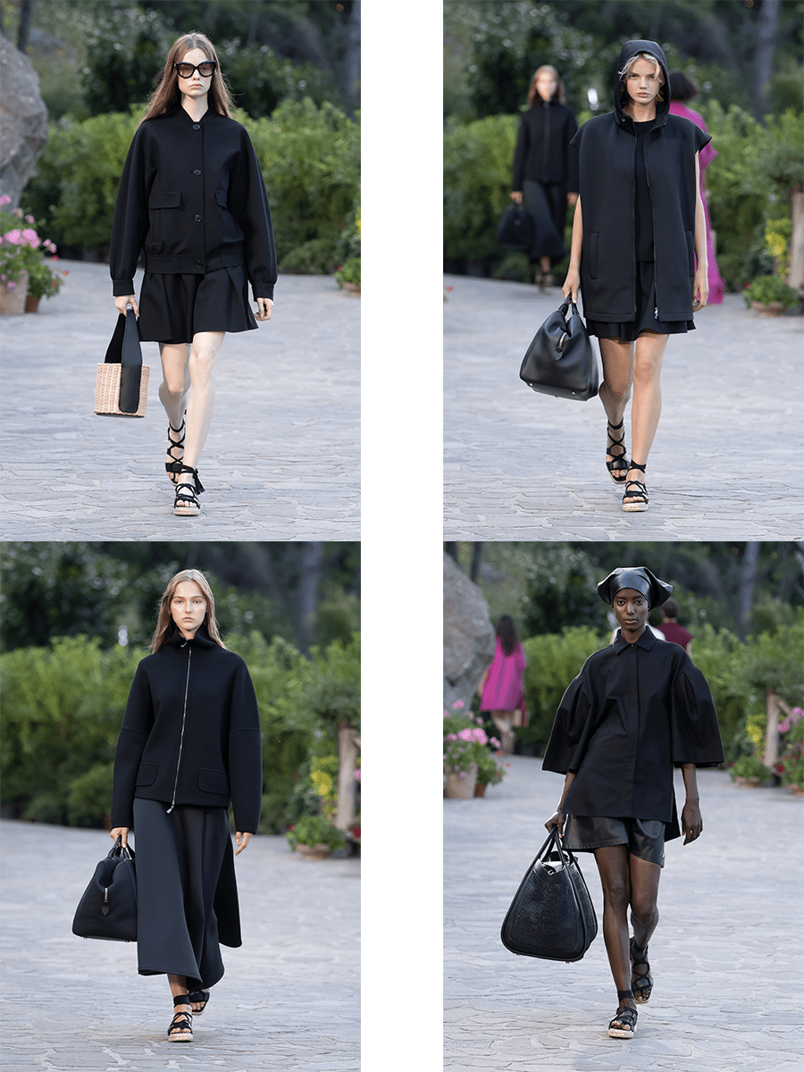 系列 Max Mara 2022度假系列,复古的色调,低调色彩中,鲜艳紫红色更鲜亮