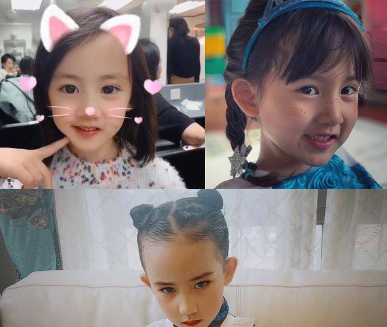 小孩黄磊女儿多妹近照曝光，“哪吒头”搭配犀利眼神，造型百变冷艳
