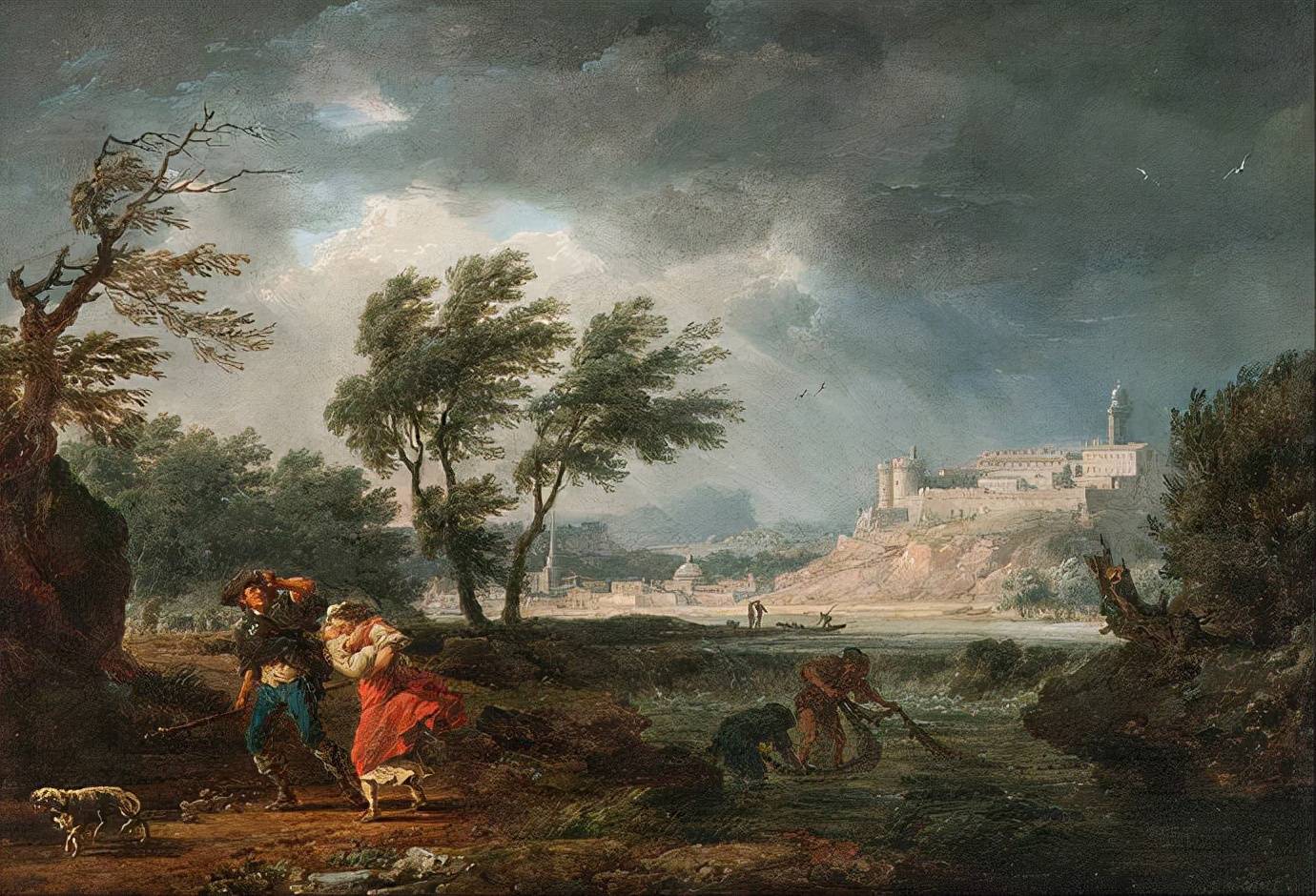 18世纪法国杰出的风景画大师克洛德约瑟夫韦尔内油画欣赏