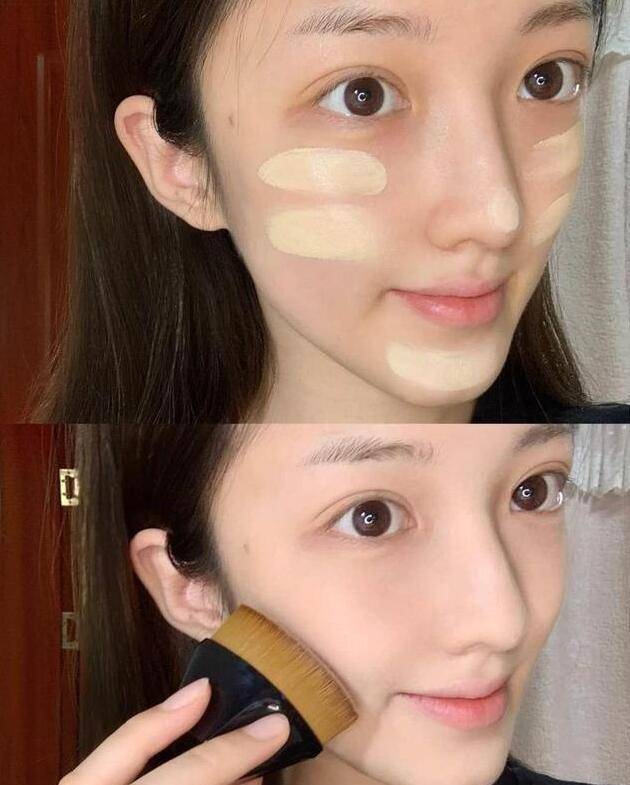 感觉为何明星“上底妆”普遍用“粉底刷”？看到妆容效果瞬间我明白了