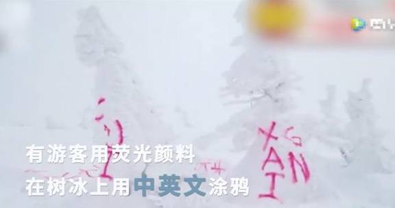 日本“雪乡”遭破坏，被人涂鸦中文“生日快乐”，对此你怎么看？