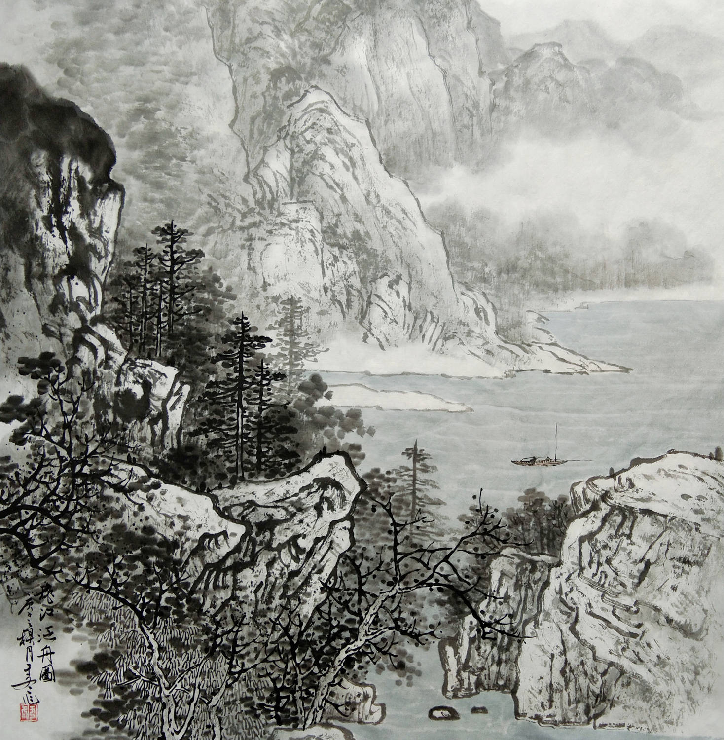 画家于冬作品欣赏_生活_先生_一山