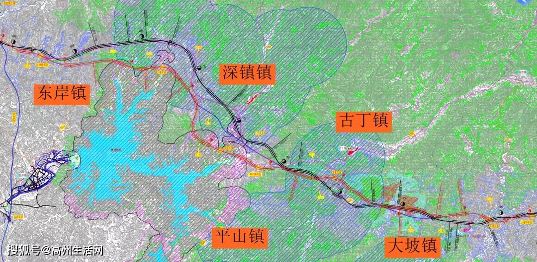 中阳高速最新线路图图片