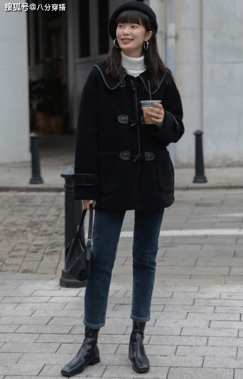黑色 不露脚踝的冬季穿搭来喽,这些搭配简约日常又保暖,美得毫不费力