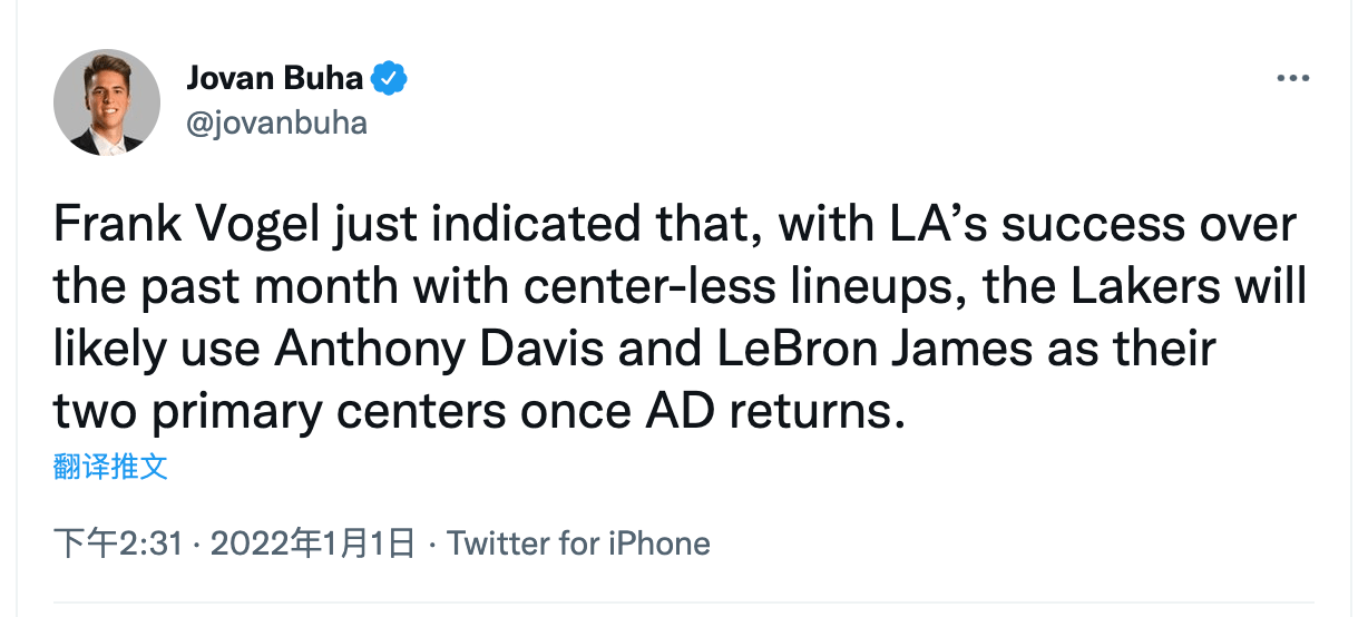 老詹|版本答案！沃帥盛贊老詹中鋒還透露1計(jì)劃，老詹季后賽還能頂住？