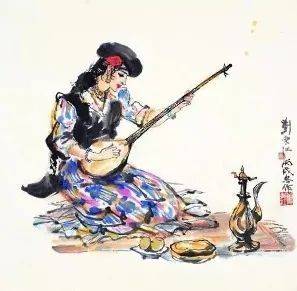 弹都塔尔的姑娘/刘秉江 绘-后记-脉脉相通,曲声绵绵,我们收起蔓延