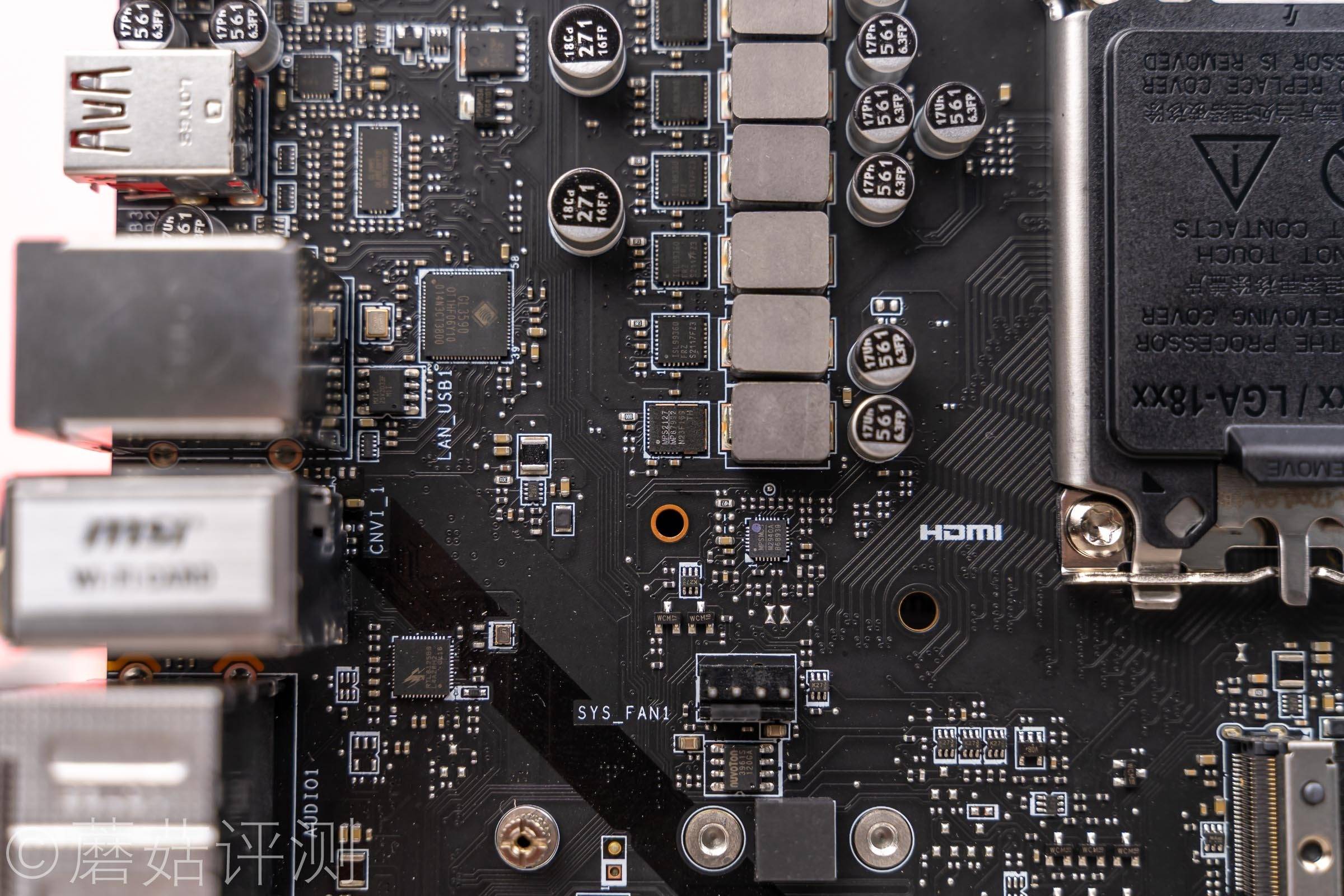 原创细节优化优势加强微星b660m迫击炮wifid5主板拆解图析