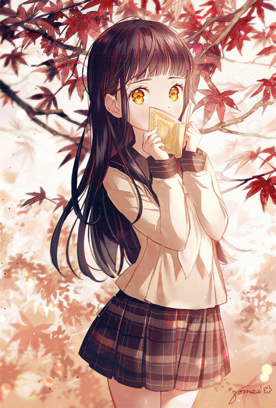 清新淡雅的动漫花样少女,偏白彩色的渐变式上色太让人喜欢了_插画_go