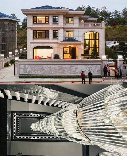 内部装修如宫殿,与女粉丝合影,动作绅士_豪宅_中国羽毛球_休息室