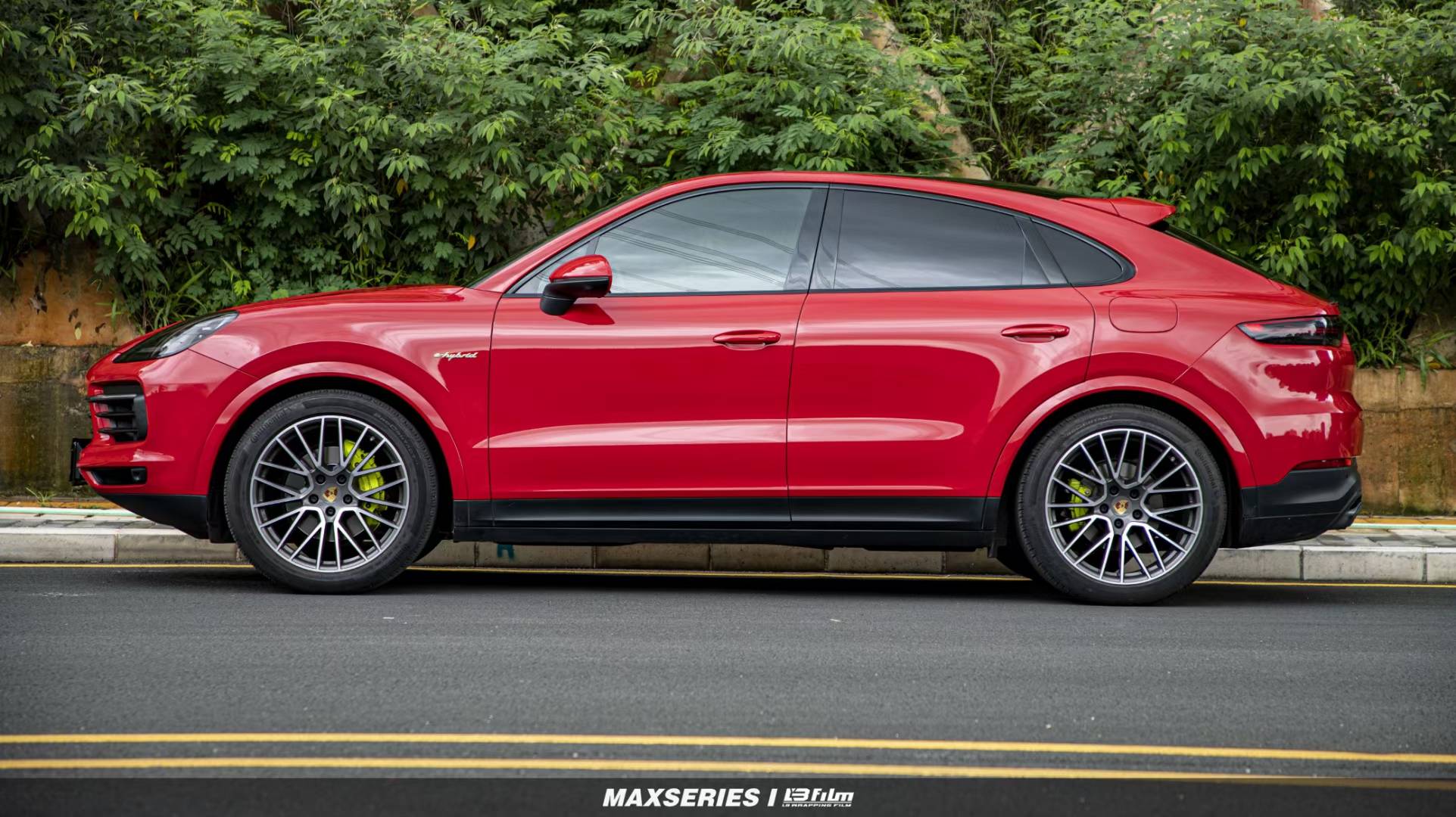 保时捷-卡宴lbfilm改色膜lb胭脂红