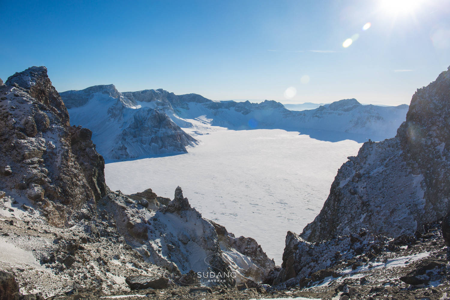 白山景区雪图片