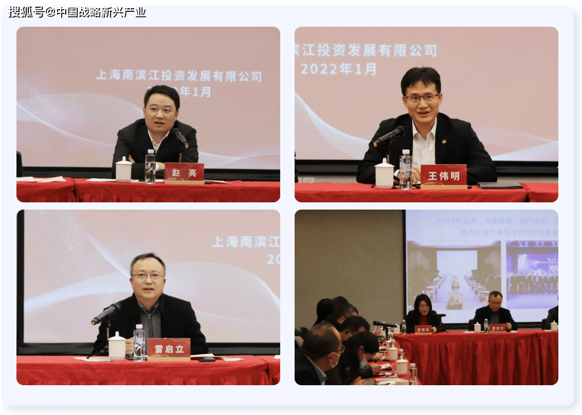 南滨江公司党委书记,董事长任巍,党委副书记,总经理徐亚云等相关领导