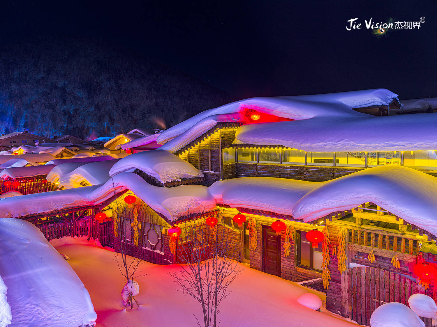 栈道|雪后夜景怎么拍？摄影师给您几点建议 走进最具年味的雪乡聊摄影！