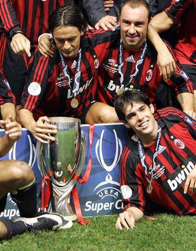 ac米兰想拿回93年欧冠冠军,截止到2003的欧洲冠军杯联赛ac米兰共获得过几次冠军杯