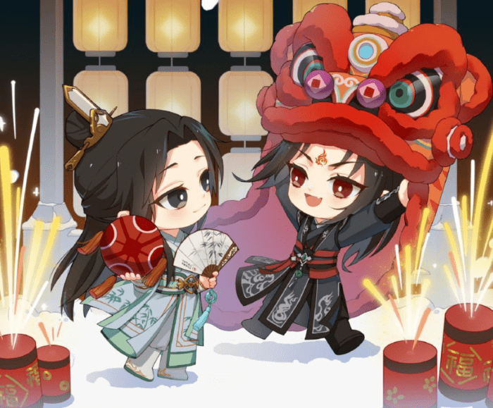 墨香三部曲发新春贺图忘羡三弟皆是唯美只有大哥被催更