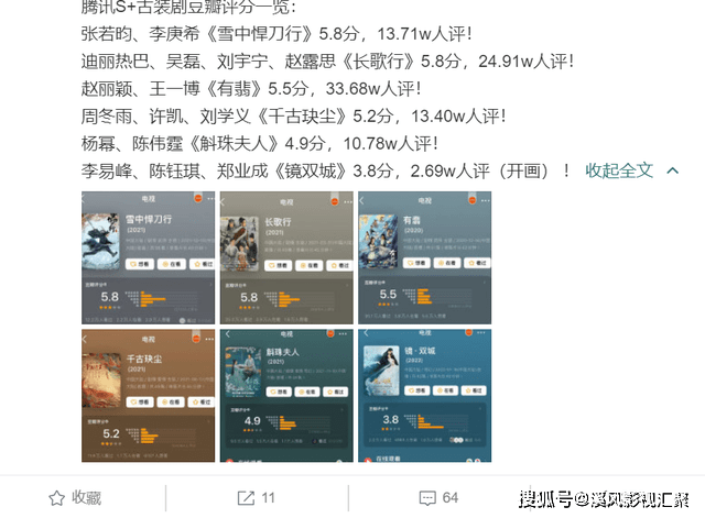 原著|《镜双城》电视剧豆瓣评分3.9,腾讯最差S+古偶,说实话并不冤枉