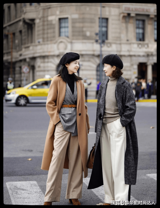 脖子 早春“大衣+高领衫”太高级了,保暖显气质,适合30、40岁的女人