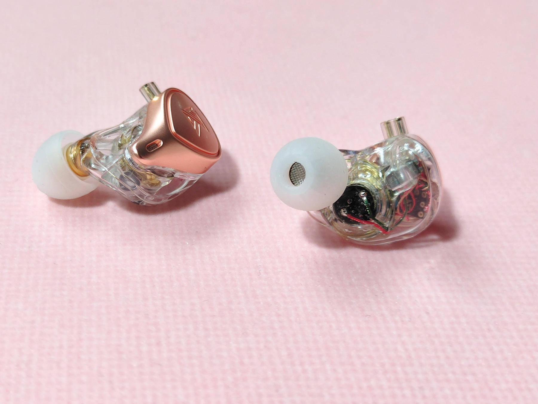 KZ玫瑰金有线耳机，静电耳机中极品，低调且不失内涵