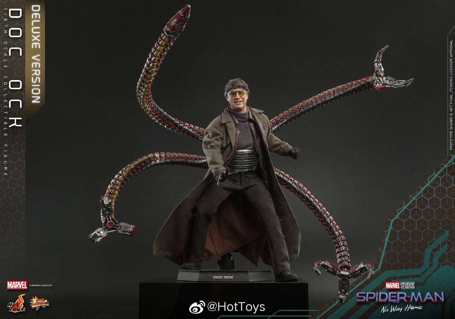 hottoys蜘蛛侠英雄无归章鱼博士16人偶