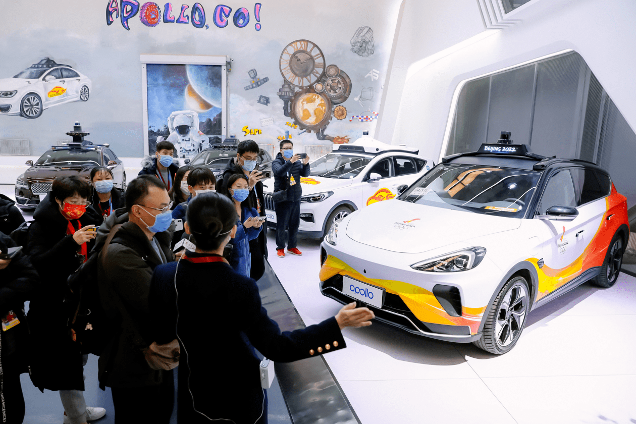 技术实力|中外记者参观百度Apollo park 试乘自动驾驶出行服务连连点赞