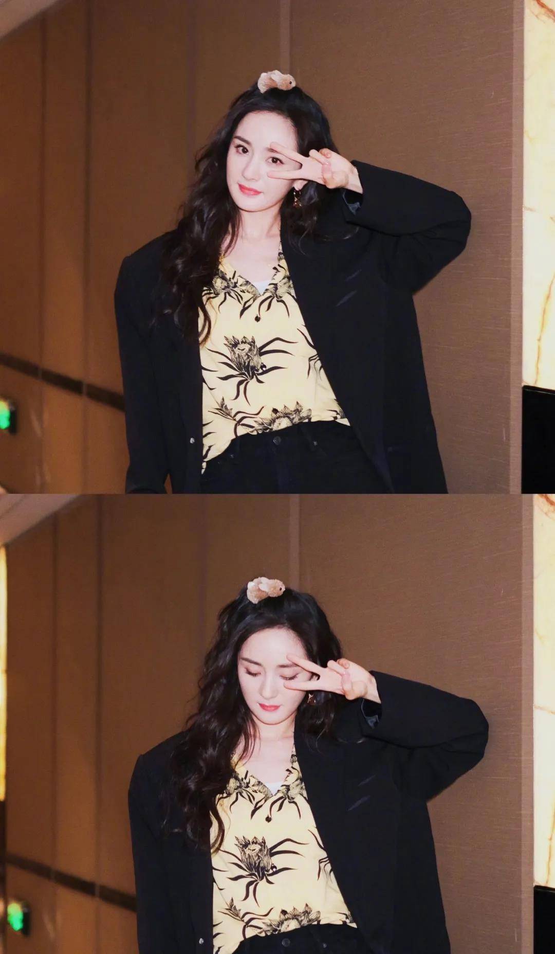 发型好少女！杨幂的新发型也太适合春日踏青了吧