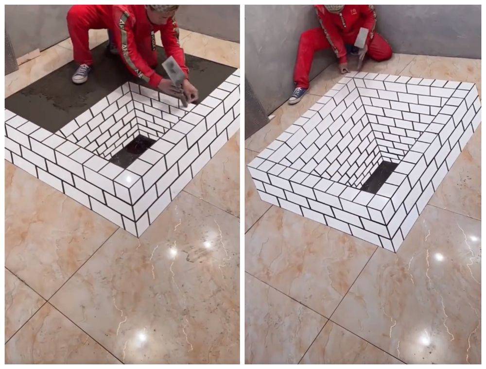 花样百出趣味十足,网友:真的服了_地漏_进行_图案