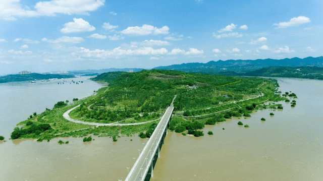 其中有重慶東站和廣陽島國際生態旅遊島這兩大城市建設皆落地茶園