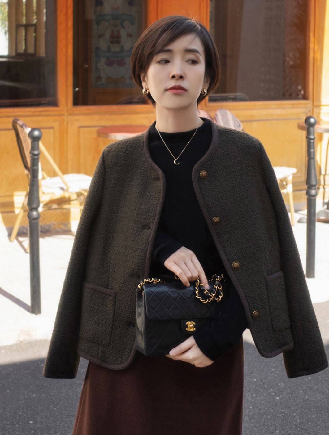 细节 小香风外套=优雅、贵气?挑选时不注意这3点,不是显胖就是显廉价