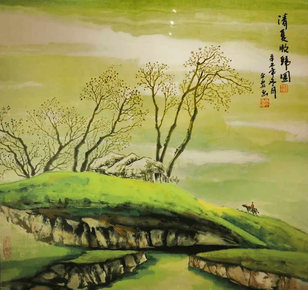 水墨画|溢彩吕梁丨 高平安水墨画作品在吕梁市群众艺术馆展出