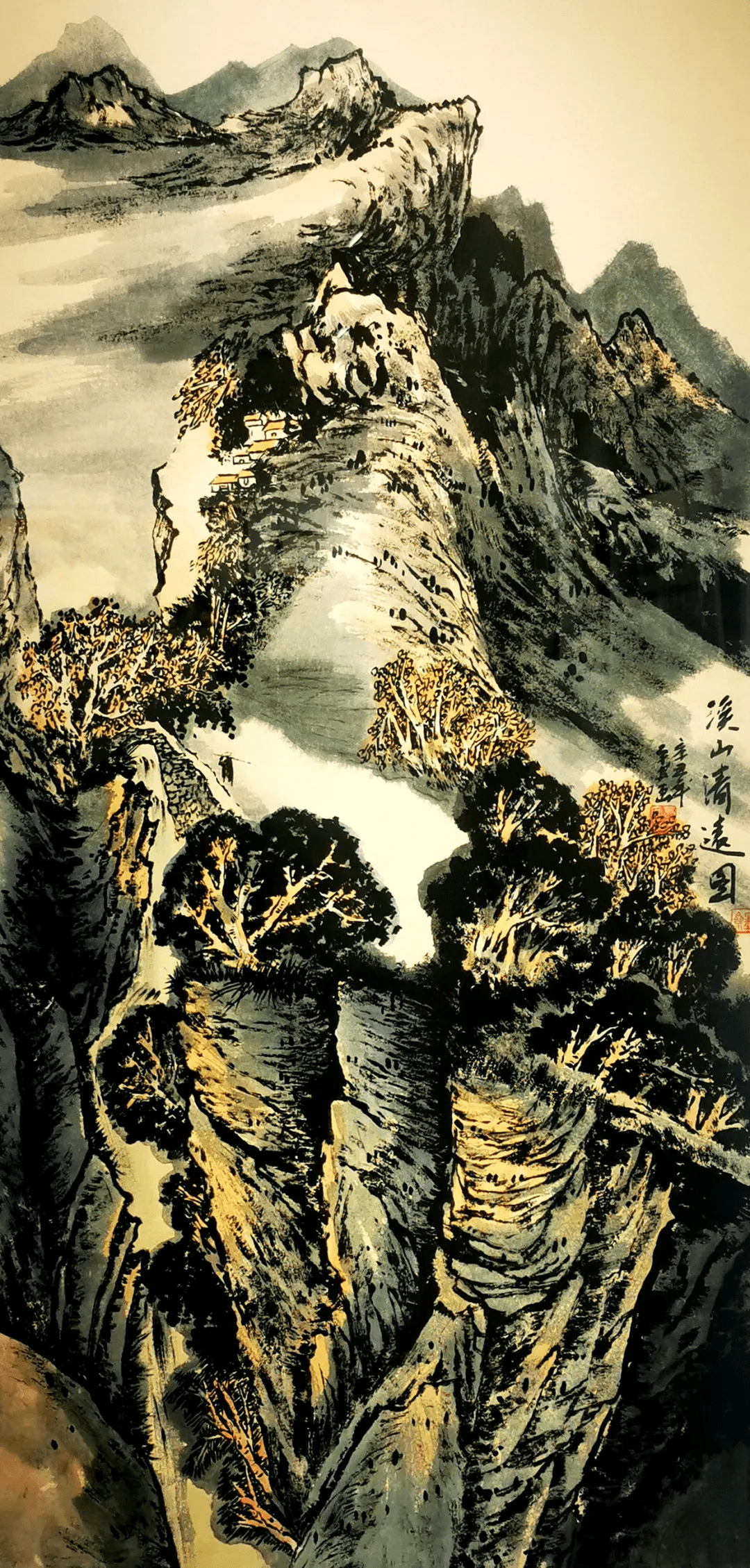 水墨画|溢彩吕梁丨 高平安水墨画作品在吕梁市群众艺术馆展出