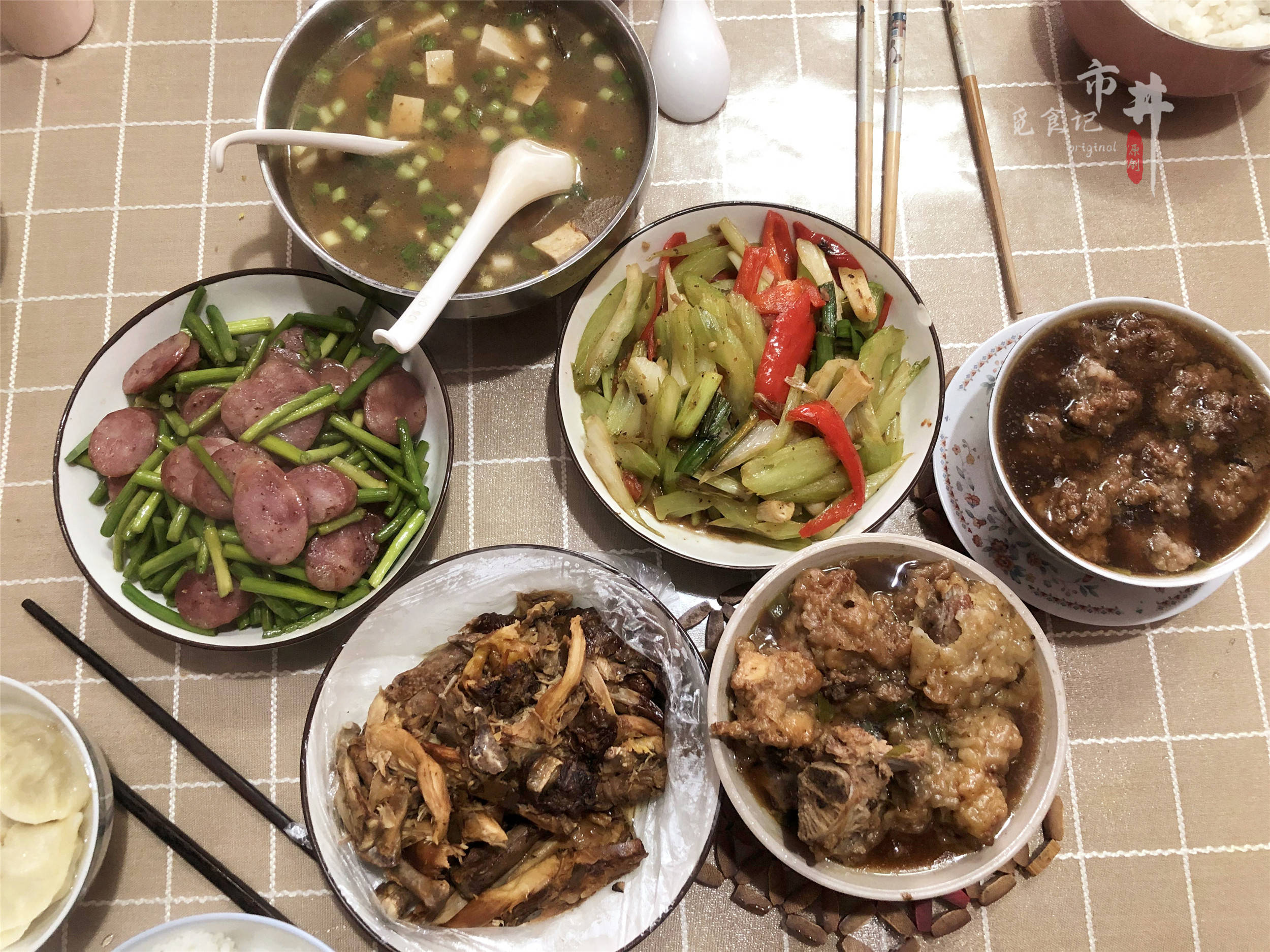 原创年过完了晒出15天吃的大餐丰盛却不浪费晒朋友圈火了