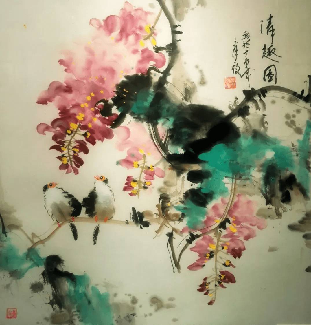 水墨画|溢彩吕梁丨 高平安水墨画作品在吕梁市群众艺术馆展出