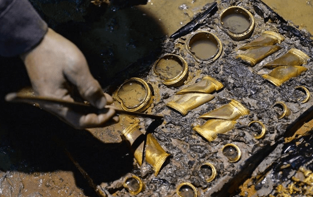 刘贺墓地考古因出土黄金物品较多创造了新的历史记录