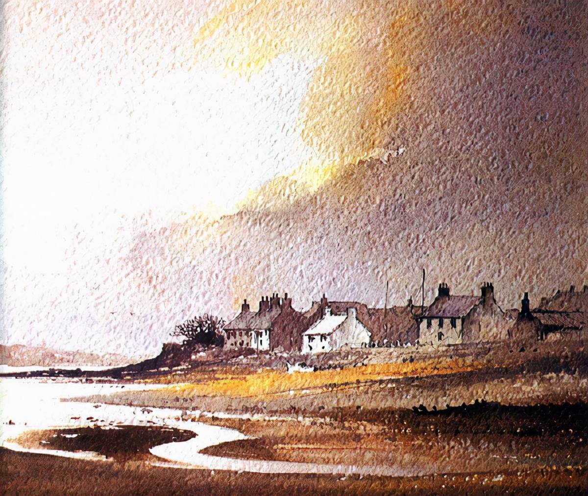 英国画家richardthorn水彩风景画作品