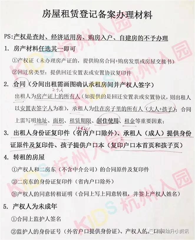 无房家庭必备没有不能入学杭州幼升小租赁合同备案办理攻略手机即可