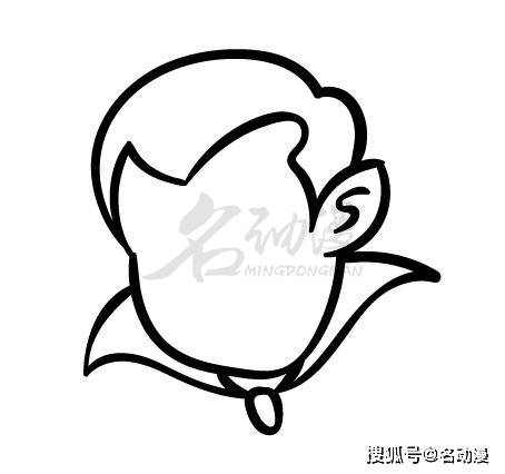 卡通q版吸血鬼绘画方法