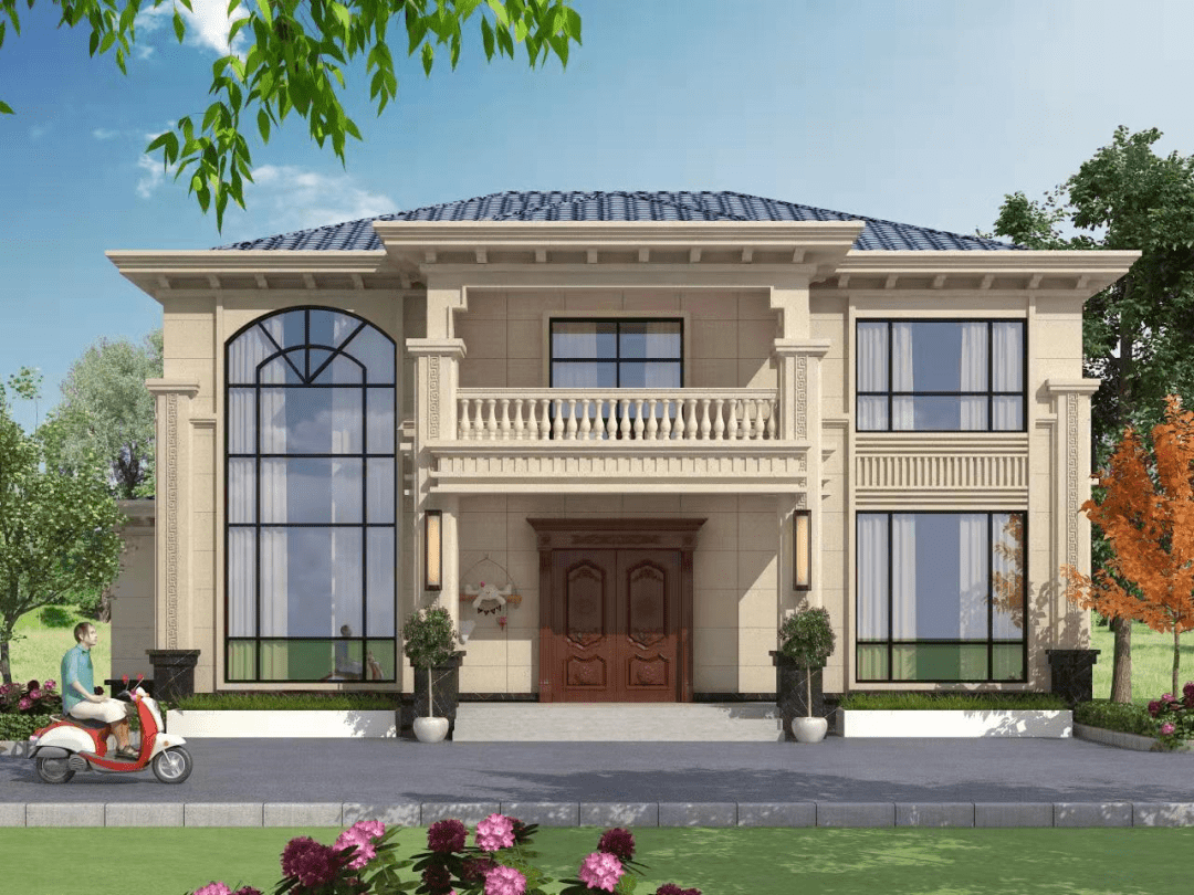 重庆乡村自建房设计施工,回农村建房,这样的欧式别墅值得参考!