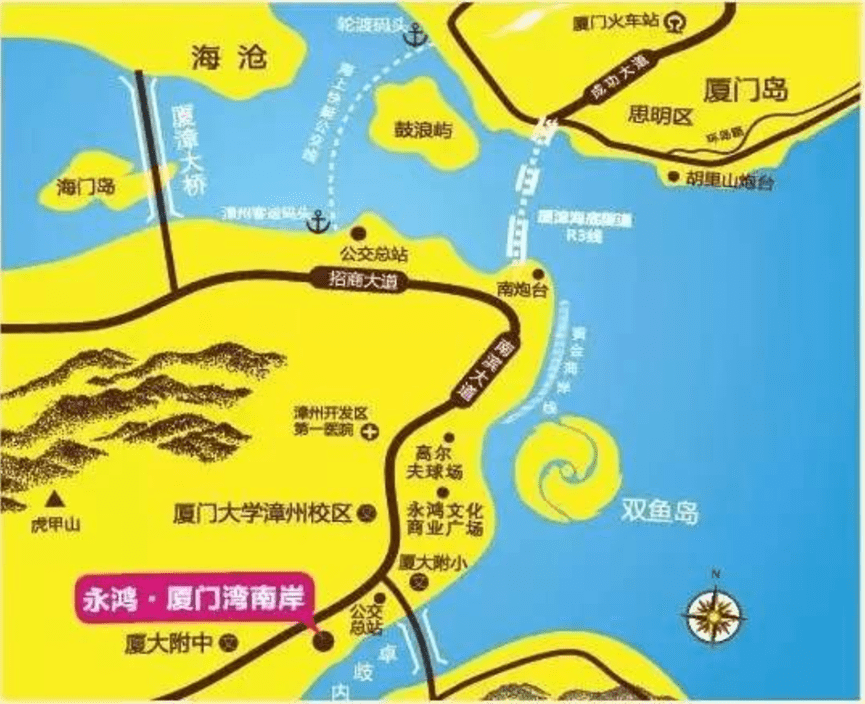 漳州港地图全图图片